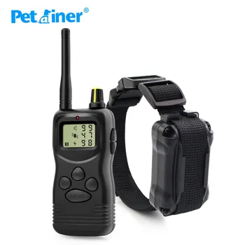 

Petrainer 900-1 1000M electric remote control Shock dog training collar with lcd display