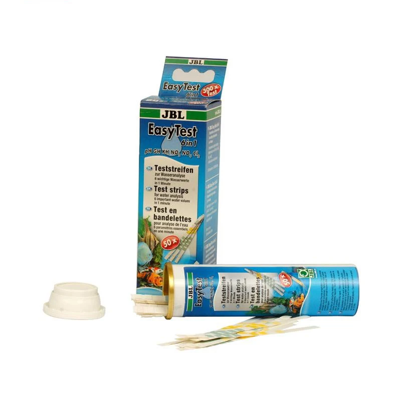 

50Strips Germany JBL Easy Test Strips 6 in 1 PH GH KH NO2 NO3 CL2 aquarium fish tank water test kit
