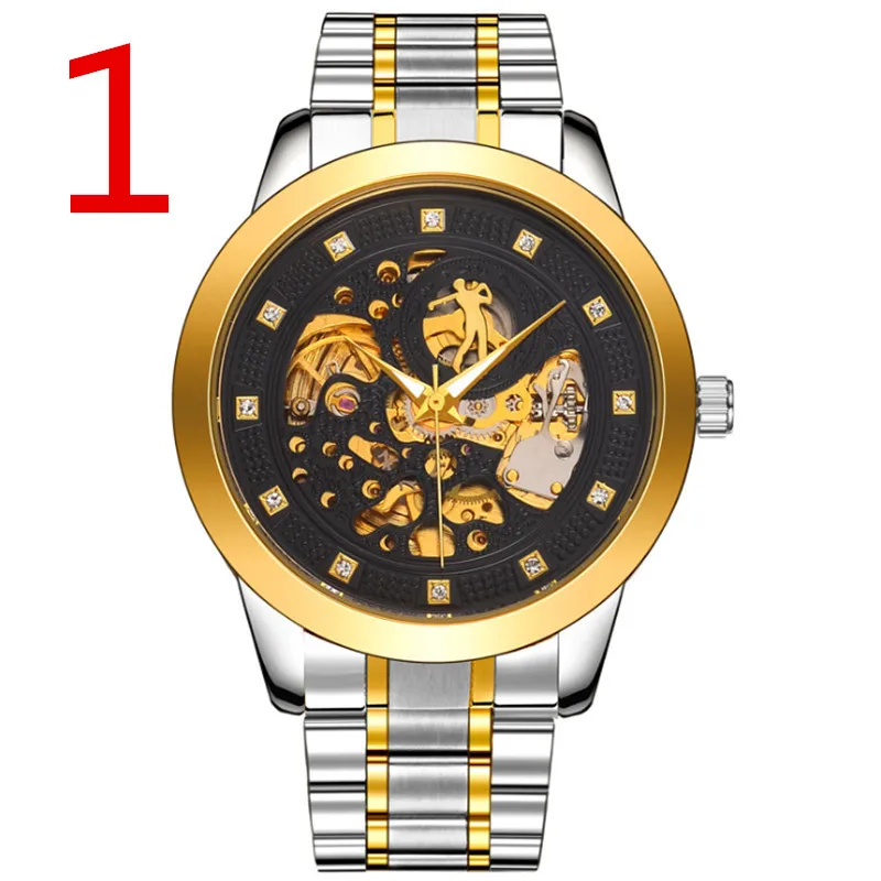 

zou's 2018 new watch ladies mechanical watch fashion waterproof female watch tungsten steel diamond simple Korean couple