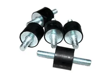 

1pcs M12 Black rubber Shock absorber Buffer screw Double thread screws