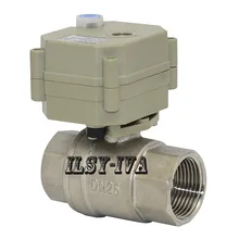 1-дюймовыечистые этикетки пробки DN25 AC/DC9~ 24 V моторизованный шаровой клапан, 2 варианта SS304 CR202, CR502 Электрический шаровой кран