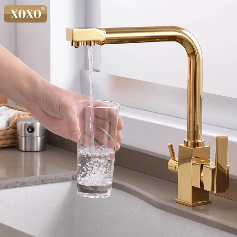  XOXO Filter Kitchen Faucet Drinking Water Single Hole 360 Rotation Pure Water Filter Kitchen Sinks  - 32922207219