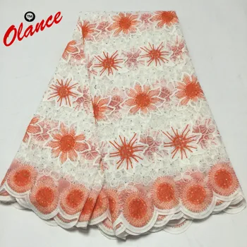 

New Arrival colourful Sunshine Flowers Pattern with Beads for Party Dress PF121 Free Shipping Cheap Price Tulle Lace Fabric