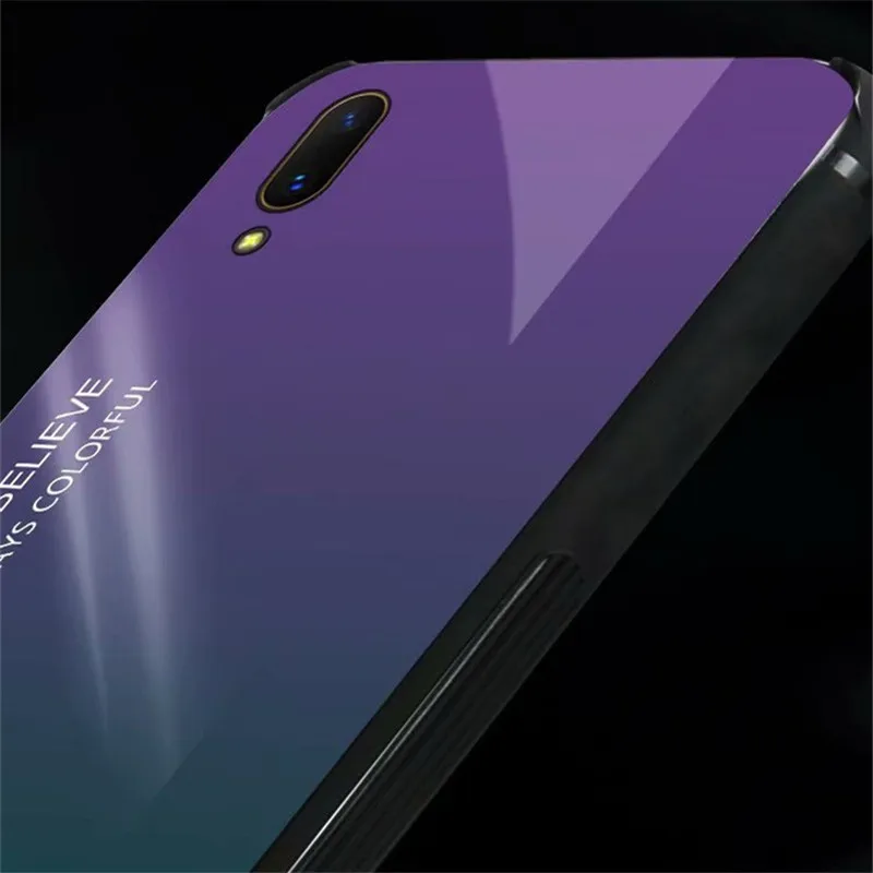 Чехол из закаленного стекла для Vivo V11 Pro 6 41 &quot силиконовая рамка стекло жесткая
