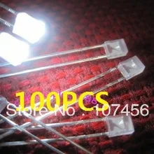 100 шт. 2X3X4 мм Рассеянный Белый Ультра яркий рассеянный белый светодиодный светильник Новинка 2X3X4 мм светильник-излучающий диод