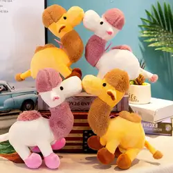 Для детей ясельного возраста мягкие животные мультфильм пустынный верблюд куклы плюшевые игрушки для украшения дома День рождения