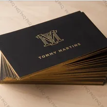 200 шт, двухсторонний бронзирующий Пномпень деловой костюм печать именных карточек бумажные визитки высокого класса ультра толстый 700GSM