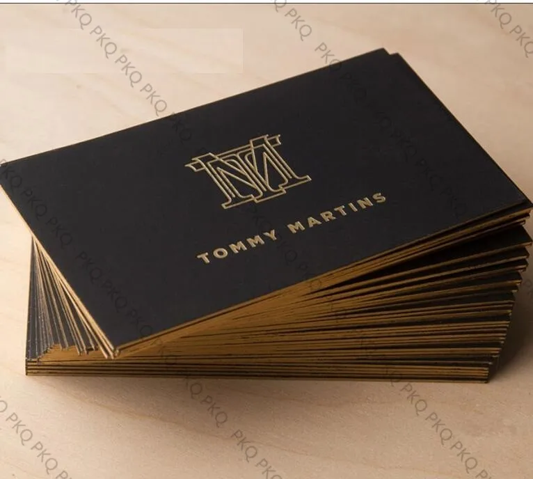 

200pcs,Double-sided bronzing Phnom Penh custom business card name card printing paper calling card High-end ultra thick 700GSM