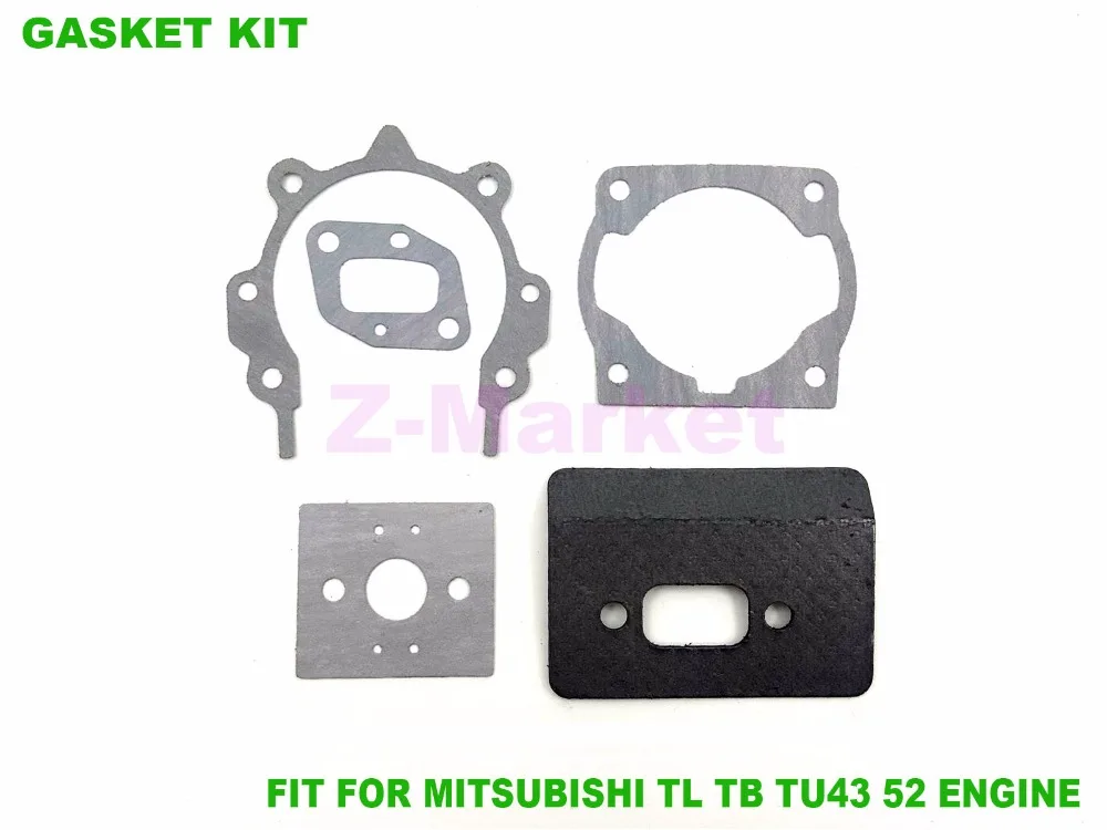 3Sets Gasket for MITSUBISHI TL43 52 TB43 52 TU43 52 Brush Cutter.Grass