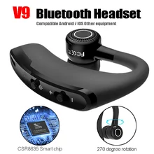 20 шт. V9 Беспроводная Голосовое управление Беспроводная гарнитура Bluetooth гарнитура наушники для вождения спорта