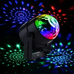 Litwod Z20 светодиодный свет этапа 7 видов цветов вращения маленький волшебный шар голосового управления RGB с пультом дистанционного