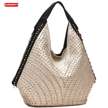 Роскошные, модна diamonds(бриллианты) Для женщин сумки диких мягкие кожаные женские сумки на ремне дрель портативный стразы сумка заклепки пельмени сумки
