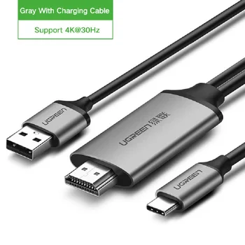 

Ugreen USB C HDMI Cable Type C to HDMI Thunderbolt 3 for USB powered by USB-C HDMI Adapter Support 4K HD