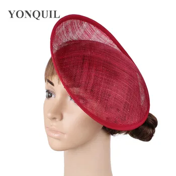 

Marron fascinator base 10"/25CM wedding royal ascot party Sinamay fascinator hats base lady DIY hair accessories craft 12pcs/lot