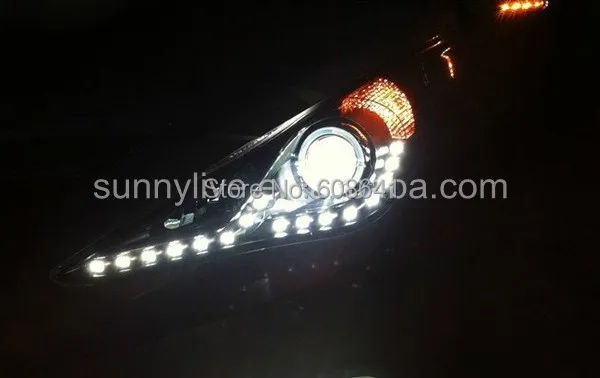 Для Hyundai Sonata светодиодные фары ангельские глазки от 2009 до 2011 года YZ|eye led|angel eyes ledangel
