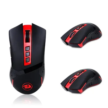 

Redragon USB Wireless Gaming Mouse 4800 DPI 9 Buttons Laser Ergonomic For Overwatch Gamer Mice Laptop PC Computer 40AP15