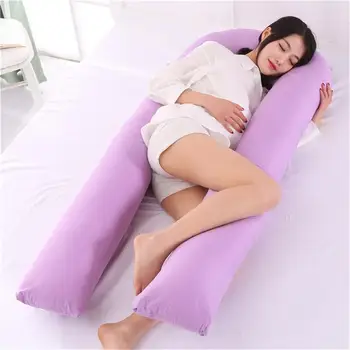 

Pregnancy Pillow Bedding Full Body Pillow For Pregnant Women Comfortable U-Shape Cushion Long Side Sleeping Maternity Pillows