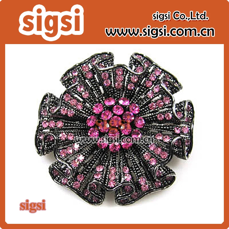 

wholesale decorative metal acrylics rhinestone brooch