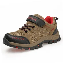 Big Kids Hiking Climbing Shoes Air Mesh Rubber Spring Boys Sneakers Running Walking Nonslip Shockproof Outdoor Sport Shoes