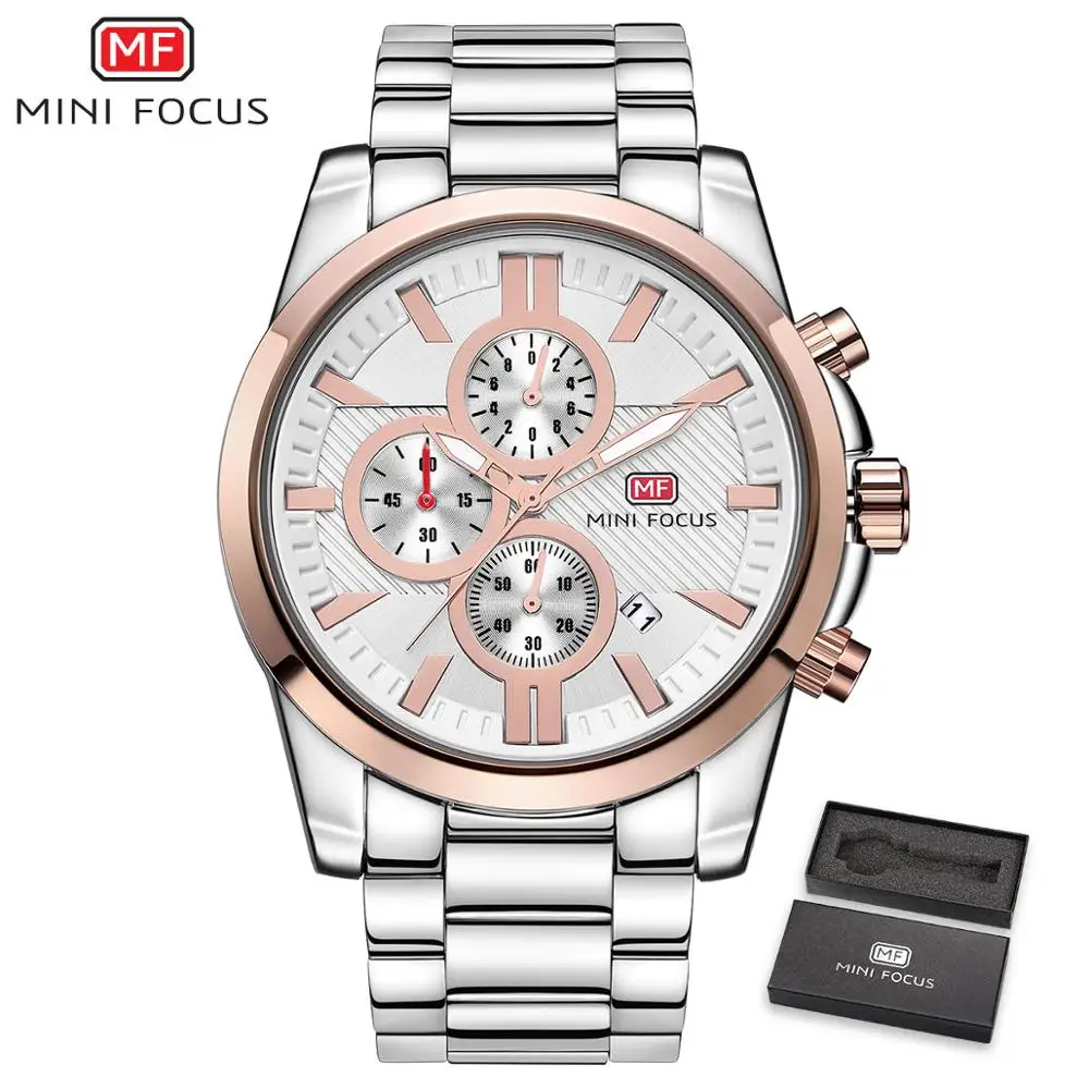 MINIFOCUS наручные часы Мужские лучший бренд роскошные известные мужские часы кварцевые часы наручные часы кварцевые часы Relogio Masculino MF0134G. 02 - Цвет: As Picture