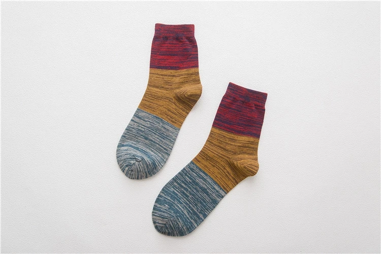 Осенние простые носки в стиле Харадзюку, зимние теплые мужские хлопковые носки, мужские толстые носки в стиле ретро, мужские носки, подарок, размер 39-44, 5 пар/лот