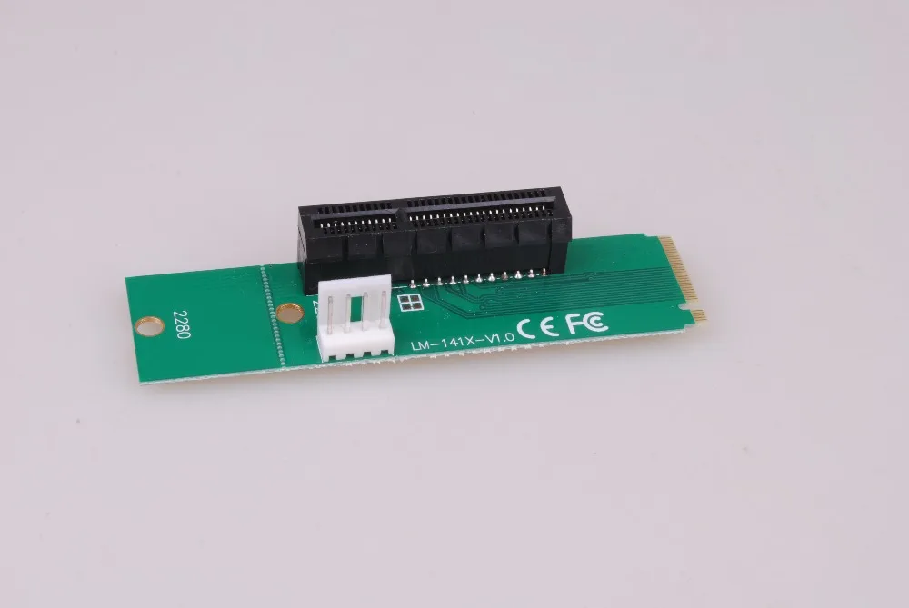 SP Бесплатная доставка NGFF M2 на PCI e 4x слот Riser Card M key M.2 SSD порт в Express адаптер