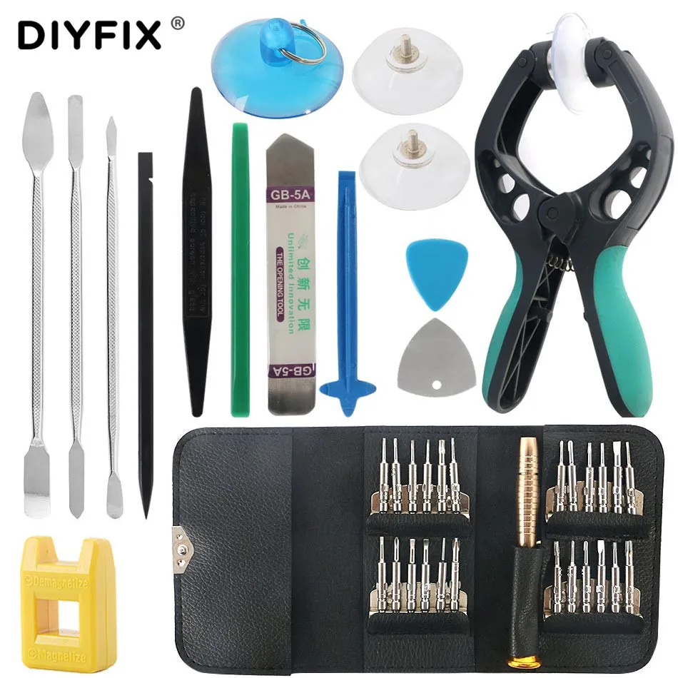 DIYFIX Mobile font b Phone b font Repair Tools Opening Screwdriver Set for iPhone MacBook Xiaomi