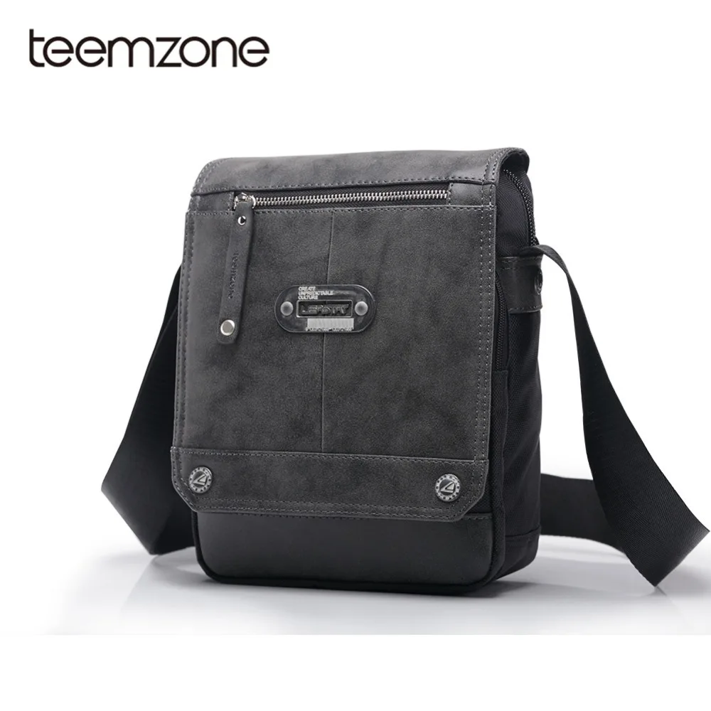 

Teemzone Vintage Men's Bag Shoulder Crossbody Bags For Men Messenger Bag Casual Leather Male Messenger 2018 Bolso Hombre T0798