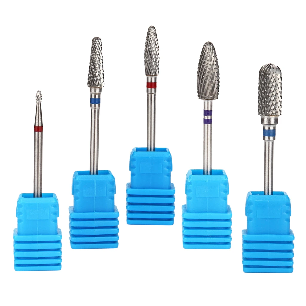 Anti-corrosion Nail Files Drill Bits Manicure Gels Removal Electric Carbide Polishing Head Set 2.35mm