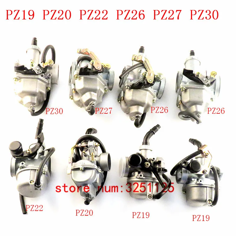 

Motorcycle Carburetor Carb for PZ19 20 22 26 27 30 Hand Cable Chock fit 50cc- 250CC Dirt Pit bike ATV Quad Go kart SUNL TAOTAO