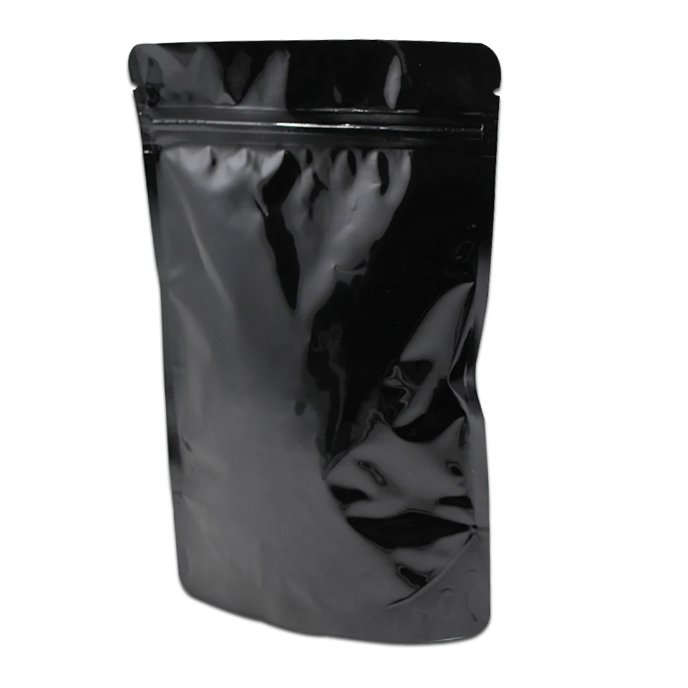 

Пакет из чистой алюминиевой фольги Doypack 50 шт., пакеты на молнии для хранения картофельных чипсов, печенья, конфет, термосварные пакеты из майлара