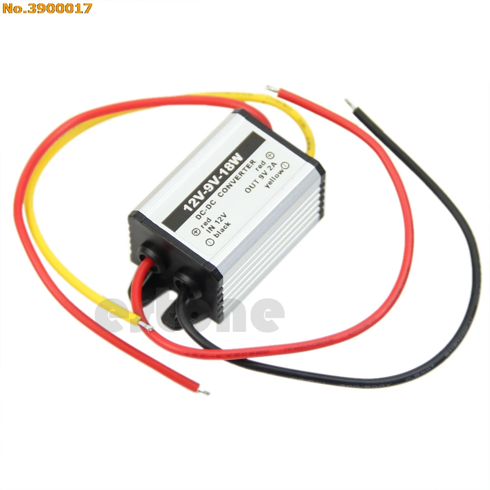 

Waterproof DC to DC buck Converter 12V to 9V 18W Power Supply Module