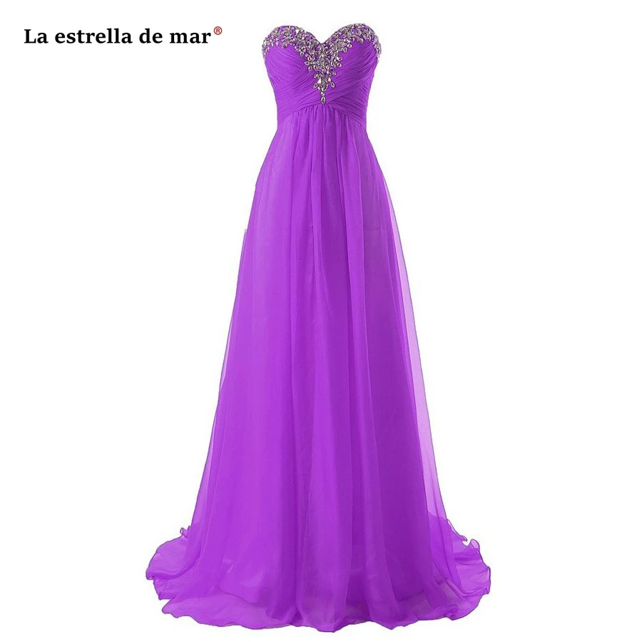 Long Dress For Wedding Party For Woman Sale Sexy Sweetheart Chiffon