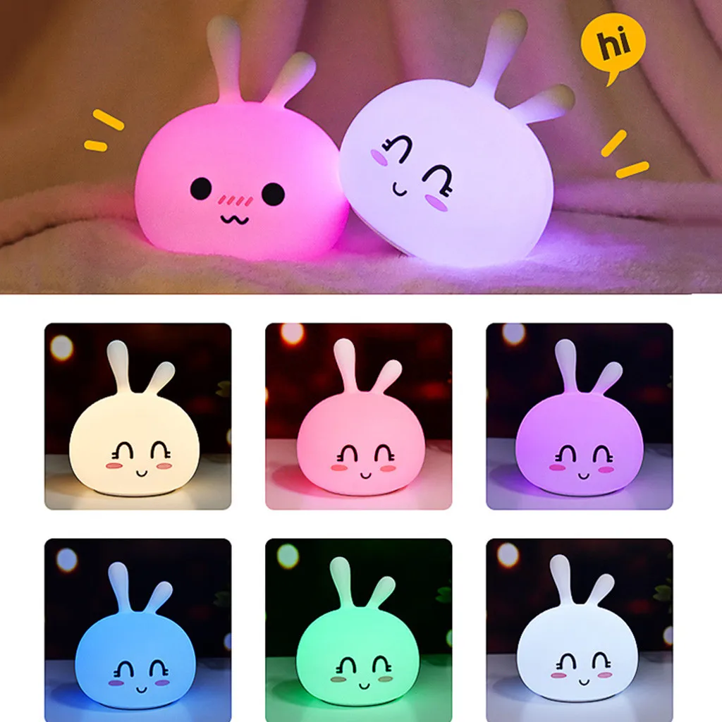 

2019 Household necessities Lovely Cute Expression Night Light Bedroom Decor Mini LED Lamp Bulb shop owner recommended Light