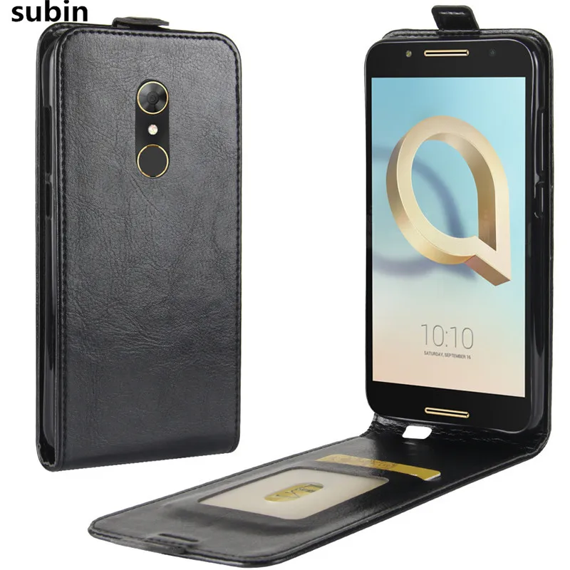 

Case For Alcatel A7 Case Leather Flip Case Silicone Back Cover For Alcatel A7 A 7 Cover Full Protective Phone Cases