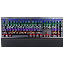 MK17 108 клавишей Полная Механическая игровая клавиатура USB Водонепроницаемость Пылезащитная компьютерная клавиатура светящаяся Проводная игровая клавиатура