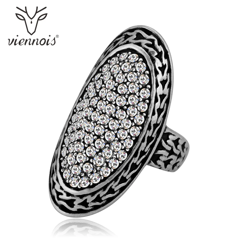 Viennois винтажные кольца для женщин модное кольцо стразы Ретро стиль на палец