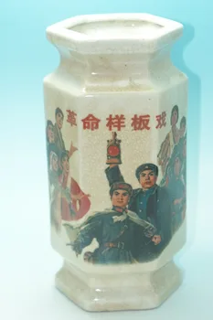 

China cultural revolution Porcelain Vase painted Model Operas The classic art collection and home decorations