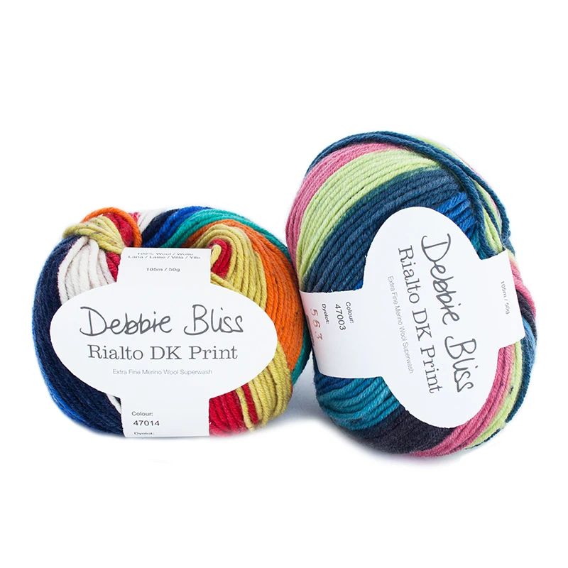5*50g ball Rialto DK Print 100 Lamb Wool Super kid Yarn Hand Knitting