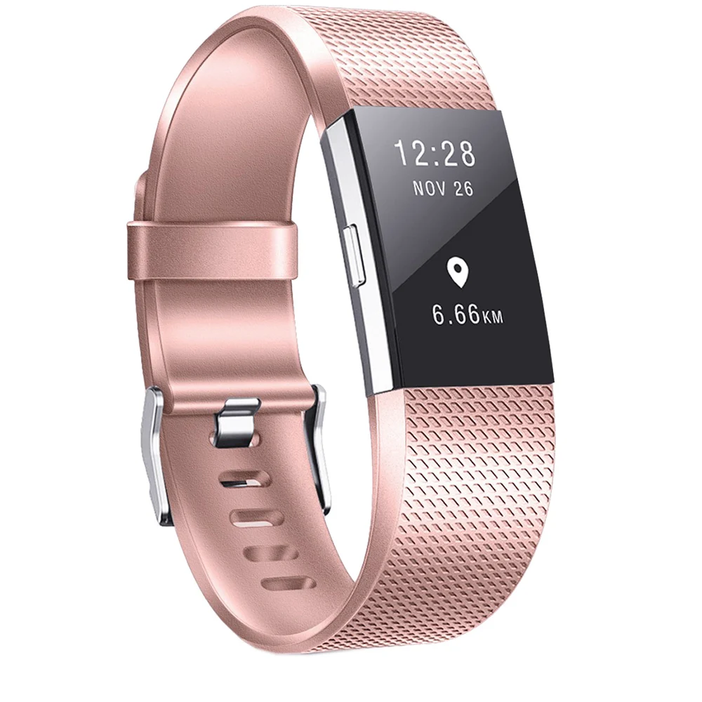 Baaletc браслет для умных часов Ремешки для Smartwatch Charge 2 Rose Rold/серебряный ремешок для Fitbit Charge2 Smartwatch Браслеты Аксессуары