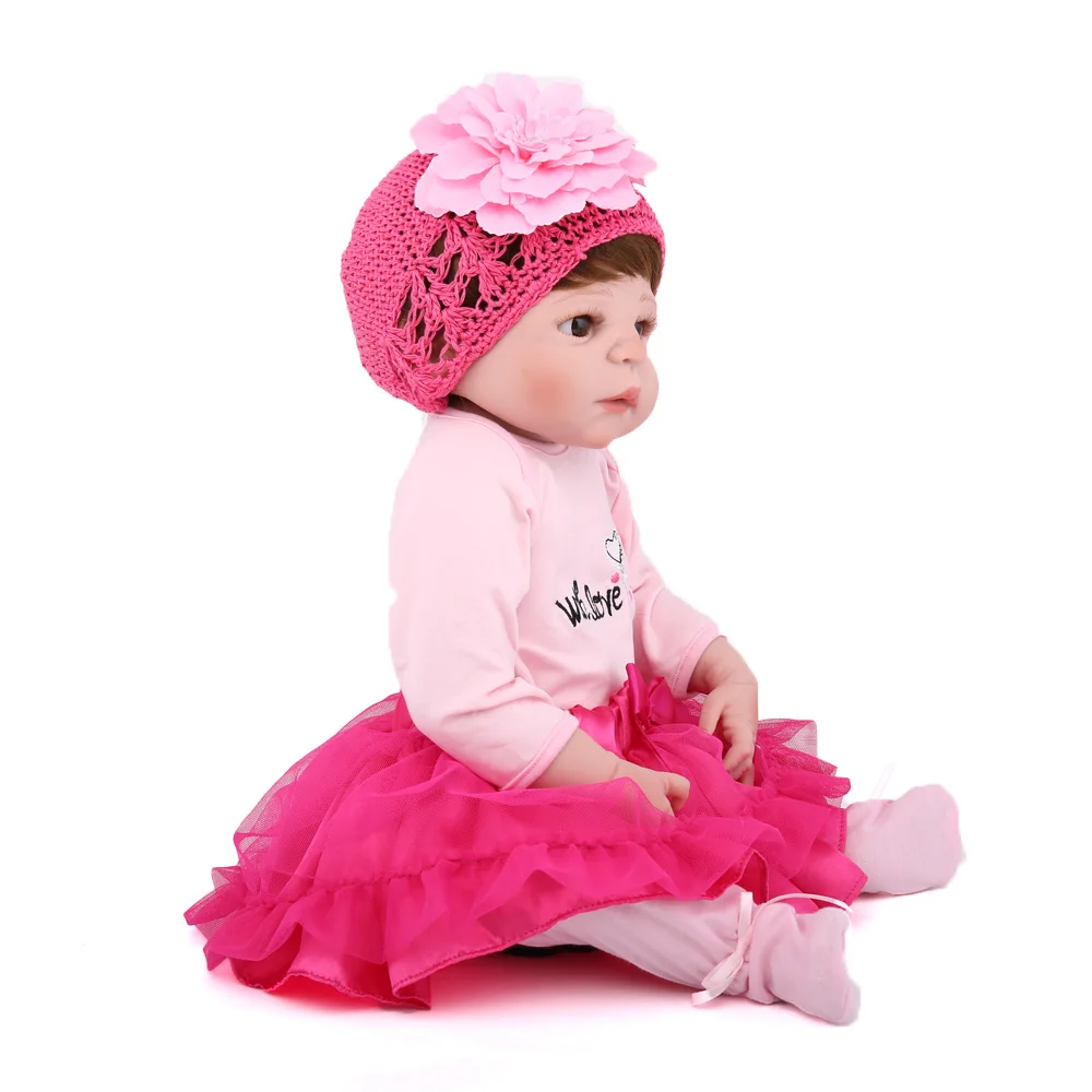 Кукла реборн силиконовая NPKDOLL 55 см 22 дюйма|Куклы| |