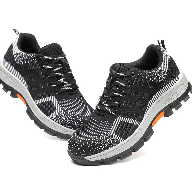 men Anti-piercing Safety Steel Toe Work Shoes Durable Breathable Steel Toe Protective Footwear Casual sneaker
