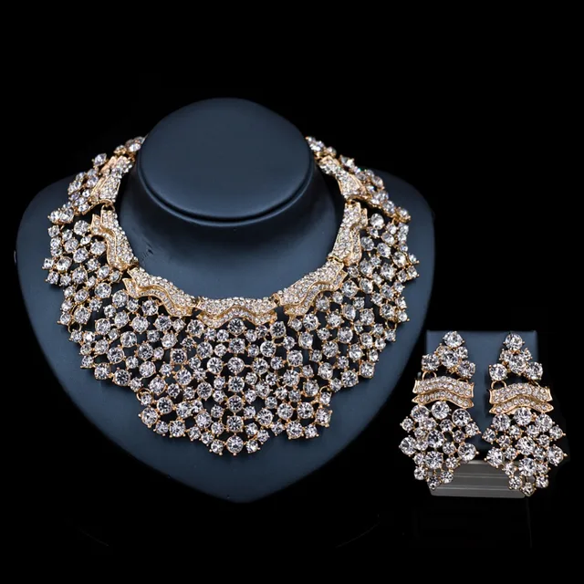 2017 LAN PALACE turkish jewelry sets bridal necklace and earrings ...