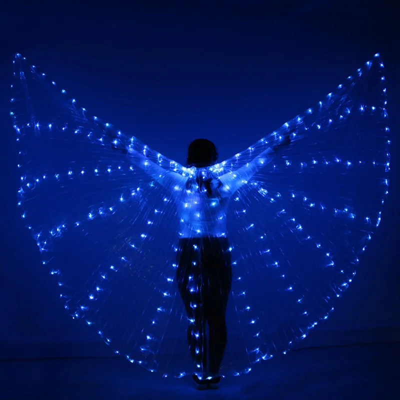 2019 Stafe реквизит для представления Женская Одежда для танцев для девочек DJ светодиодный крылья свет вверх с крыльями для танца живота танец