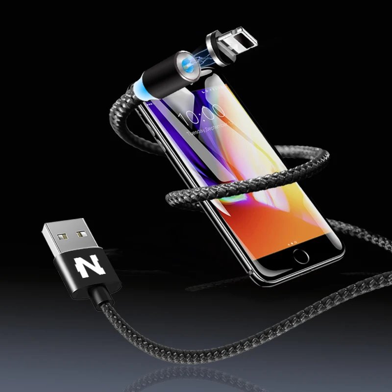 Магнитный usb-кабель NOHON для iPhone, адаптер Micro type-C, быстрая зарядка для iOS, Xiaomi, Android, 3 в 1, магнитное usb-зарядное устройство