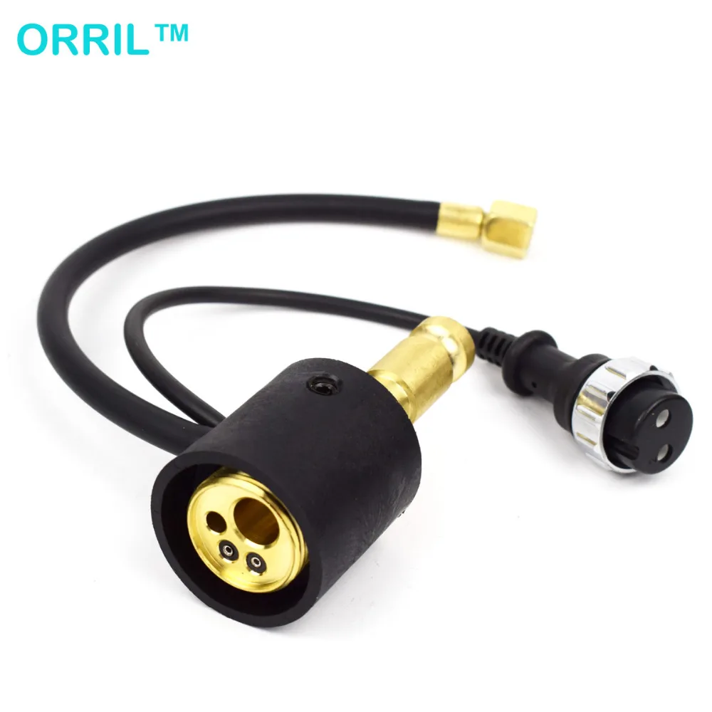 

Wire Feeder Connector To CO2 MIG Welding Torch Panel Socket Euro Connector Adapter