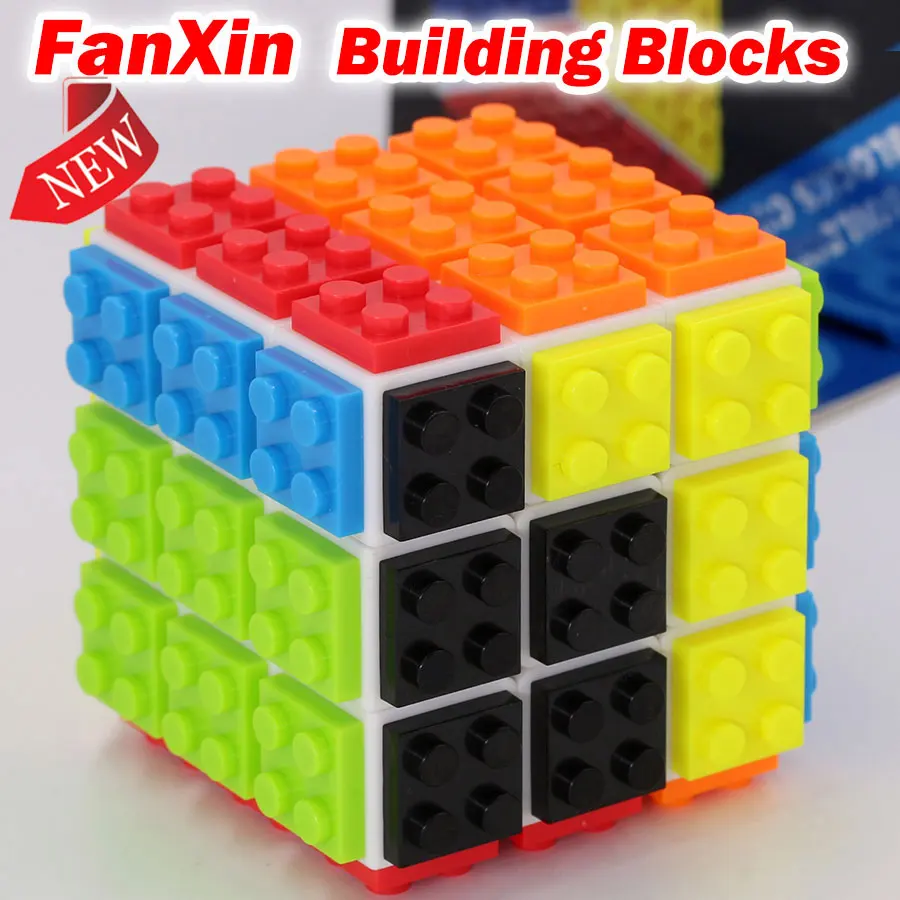 

Puzzle Magic Cube FanXin building blocks cube 3x3x3 3*3*3 speed cube professional easy learning educational Logic game toys gift