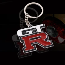 1 шт. автомобильный Стильный автомобильный брелок для ключей, металлический брелок для ключей, чехол для Nissan GTR Skyline Kawasaki R32 R34, автомобильные аксессуары