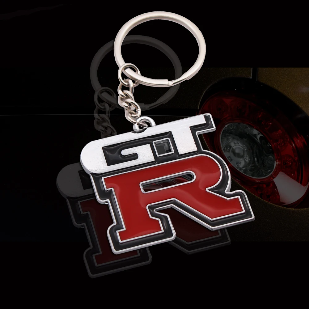 

1Pcs Car Styling Auto Keyring Keychain Metal Key Ring Key Chain Case For Nissan GTR Skyline Kawasaki R32 R34 Car Accessories
