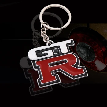 

1Pcs Car Styling Auto Keyring Keychain Metal Key Ring Key Chain Case For Nissan GTR Skyline Kawasaki R32 R34 Car Accessories